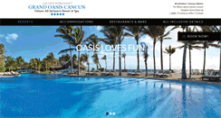 Desktop Screenshot of grandoasiscancunresort.com