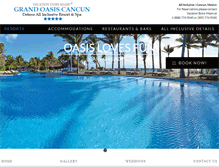 Tablet Screenshot of grandoasiscancunresort.com